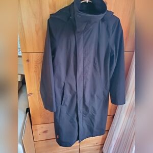 Icebreaker Women's Black Softshell Hooded Raincoat Size Small